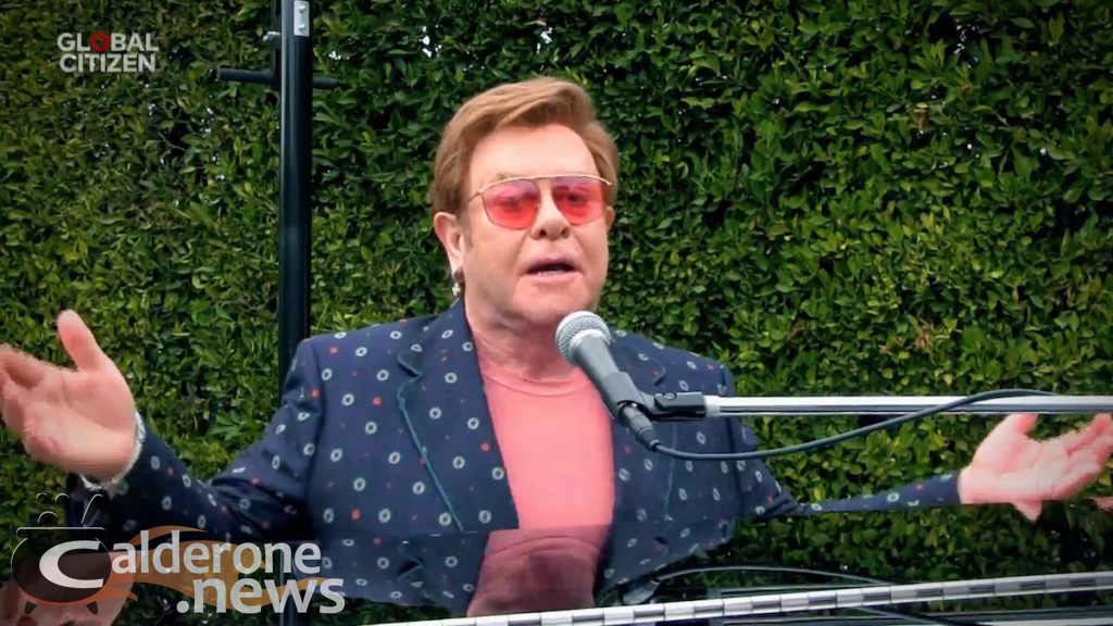 UNSPECIFIED LOCATION - APRIL 18: In this screengrab, Sir Elton John performs during "One World: Together At Home" presented by Global Citizen on April, 18, 2020. The global broadcast and digital special was held to support frontline healthcare workers and the COVID-19 Solidarity Response Fund for the World Health Organization, powered by the UN Foundation. (Photo by Getty Images/Getty Images for Global Citizen )